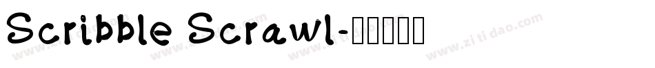 Scribble Scrawl字体转换